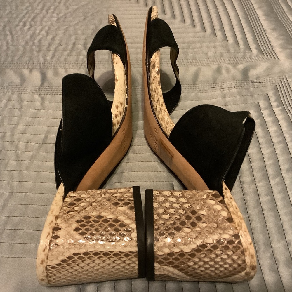 Alexandre Birman Miki Python Leather Twist Slide … - image 7